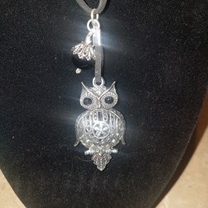 Necklace and Owl earrings